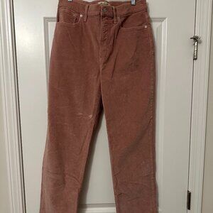 Madewell Perfect Vintage Straight Jeans - Corduroy - Size 30